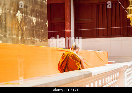 Wat Phra Singh Woramahavikarn Temple Bouddhiste Chiang Mai Thaïlande Banque D'Images