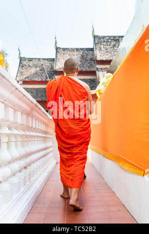 Temple bouddhiste Wat Phra Singh Woramahavikarn Chiang Mai Thaïlande. Banque D'Images