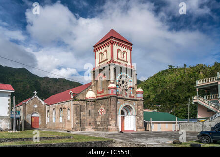 Römisch-katholische Pfarrkirche St Mark, Soufriere, Dominique, Afrika, Mittelamerika | Roman Catholic Church St Marc, Soufriere, Dominique, Carib Banque D'Images