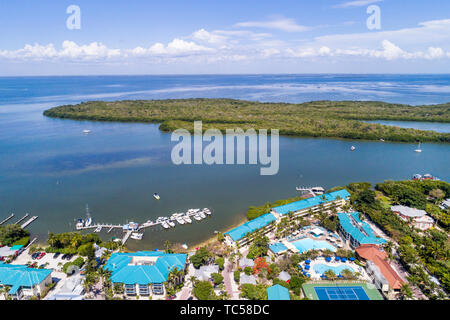 Captiva Island Florida, Pine Island Sound Gulf of Mexico Roosevelt Channel, Buck Key Preserve, Braynerd Bayou, Tween Waters Island Resort & Spa, hôtel, aer Banque D'Images