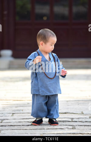 Cute little monk, aire de la photographie. Banque D'Images