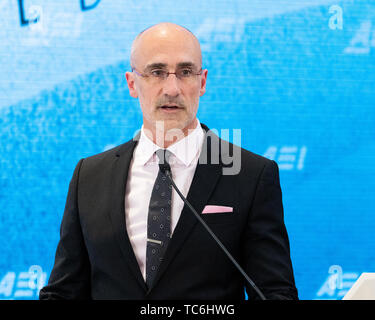 Washington, United States. Le 05 juin, 2019. Arthur C. Brooks, président de l'American Enterprise Institute, parle à l'American Enterprise Institute à Washington, DC. Credit : SOPA/Alamy Images Limited Live News Banque D'Images
