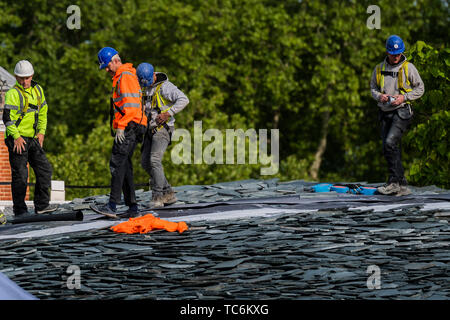 Londres, Royaume-Uni. Le 05 juin, 2019. La serpentine Pavilion 2019, conçu par Tokyo basé japonais Junya Ishigami  + Associates. Il s'ouvre le 21 juin. Crédit : Guy Bell/Alamy Live News Banque D'Images