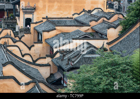 Donnant sur la salle à Chongqing Hou-kouang Banque D'Images