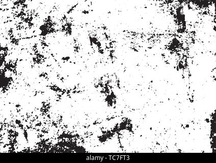 Grunge noir et blanc. Superposition de détresse de texture. Résumé La poussière de surface rugueuse et mur sale concept d'arrière-plan. Illustration de détresse placez simplement vo Illustration de Vecteur