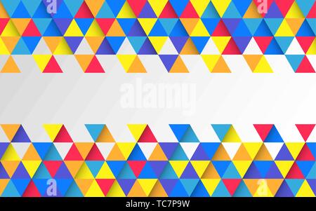 Résumé toile géométrique colorée. Fond d'écran mosaïque lumineuse. Modèle de conception créative. Contexte pour site web. Vector illustration Illustration de Vecteur