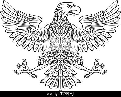 Symbole Héraldique Imperial Eagle Illustration de Vecteur