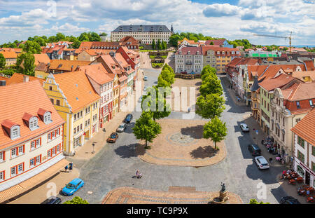 GOTHA, ALLEMAGNE - circa 2019 MAI : le paysage urbain de Gotha avec Schloss Friedenstein, Thuringe, Allemagne Banque D'Images