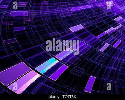 Abstract style tech background - image générée numériquement Banque D'Images