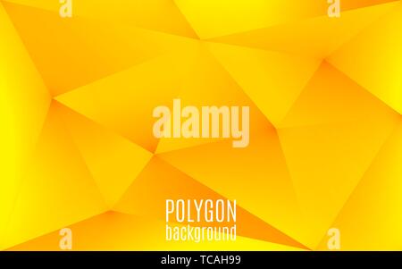 Résumé Contexte géométrique jaune. Formes de polygone en toile de fond. Bas triangulaire poly mosaïque. Modèle de conception créative. Vector illustration Illustration de Vecteur