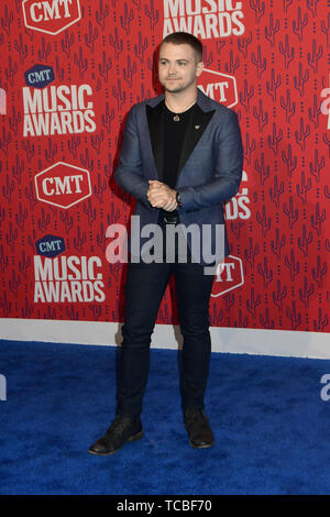 5 juin 2019 - Nashville, TN, États-Unis - 5 juin 2019 - Nashville, Tennessee - Hunter Hayes. 2019 CMT Music Awards organisés à Bridgestone Arena. Crédit photo : Dara-Michelle Farr/AdMedia (crédit image : © Dara-Michelle Farr/AdMedia) Banque D'Images