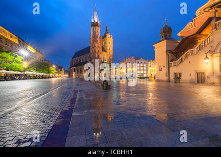 Place du marché, Cracovie, Pologne Banque D'Images