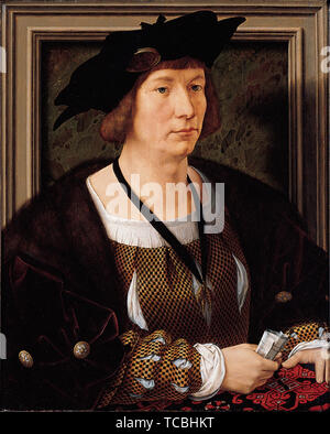 Jan Gossaert (Mabuse) - Portrait Hendrik Iii Count Nassau Breda C 1516 Banque D'Images