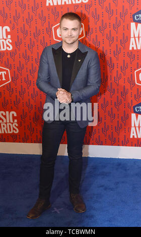 NASHVILLE, TENNESSEE - JUIN 05 : Hunter Hayes assiste à la CMT Music Awards 2019 chez Bridgestone Arena sur Juin 05, 2019 à Nashville, Tennessee. Photo : Nathan Cox/MediaPunch pour imageSPACE Banque D'Images