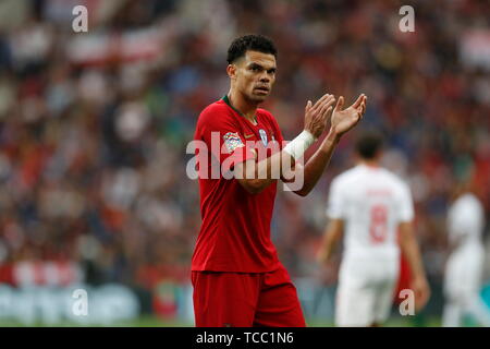 Porto, Portugal. 5 juin, 2019. Pepe (POR) Football/Football : JOUEURS Nations League match demi-finale entre le Portugal 3-1 suisse à l'Estadio do Dragao à Porto, Portugal . Credit : Mutsu Kawamori/AFLO/Alamy Live News Banque D'Images