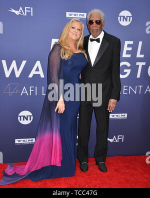Los Angeles, USA. 06 Juin, 2019. Morgan Freeman, Lori McCreary 098 assiste à l'American Film Institute's 47e Gala Prix Hommage à Denzel Washington au Dolby Theatre Le 6 juin 2019 à Hollywood, Californie Crédit : Tsuni/USA/Alamy Live News Banque D'Images