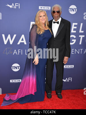 Los Angeles, USA. 06 Juin, 2019. Morgan Freeman, Lori McCreary 099 assiste à l'American Film Institute's 47e Gala Prix Hommage à Denzel Washington au Dolby Theatre Le 6 juin 2019 à Hollywood, Californie Crédit : Tsuni/USA/Alamy Live News Banque D'Images