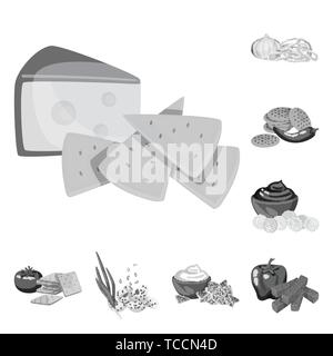 Cracker,oignon,snack,plaquettes,1900,apéritif,tomate,cookies,bague, pain, desserts, biscuits croquants,clôture,vitamine,croustillant,lait,légumes,salé,petit déjeuner,frais,crouton, dîner,recette,épicé,rouge,summer,cuisine,goût seasonin,arôme,ingrédient,organiques,nourriture,produits,croquant,,party,set,icône,,illustration,collection,isolé,design,graphisme,élément signe,gris,noir,vecteurs vecteur , Illustration de Vecteur