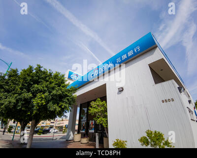 Temple City, APR 8 : Extérieur de la célèbre banque Citibank sur AVR 8, au Los Angeles County, Californie Banque D'Images