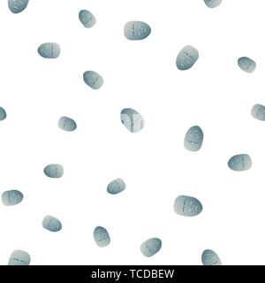 Une modèle de masque de théâtre avec émotion morne. Vector illustration. Masque bleu avec gradient isolé sur fond blanc. Illustration de Vecteur