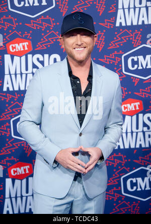 5 juin 2019 - Nashville, Tennessee, USA - COLE SWINDELL arrive à la CMT Music Awards 2019 qui a eu lieu à l'Arène Bridgestone situé au centre-ville de Nashville. Copyright 2019 Jason Moore. (Crédit Image : © Jason Moore/Zuma sur le fil) Banque D'Images