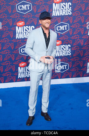 5 juin 2019 - Nashville, Tennessee, USA - COLE SWINDELL arrive à la CMT Music Awards 2019 qui a eu lieu à l'Arène Bridgestone situé au centre-ville de Nashville. Copyright 2019 Jason Moore. (Crédit Image : © Jason Moore/Zuma sur le fil) Banque D'Images