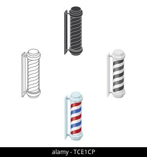 Un insigne de coiffure,salon de coiffure,barbe,,lame,business,caricature,Black,design,classique,emblème,élément,gentleman,cheveux,graphique,coupe,coiffure,icon,illustration,isolé,logo,label pôle,,retro,ciseaux,boutique,rasage,style,signe symbole,modèle,garniture,vecteur,vintage,web, vecteurs vecteur , Illustration de Vecteur