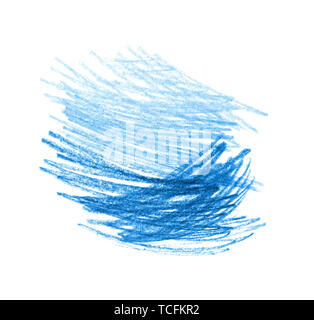 Abstract blue hand drawn élément design Banque D'Images