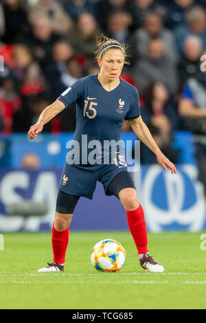 Paris, France. 7 juin, 2019. Bussaglia Elise (France) pendant la Coupe du Monde féminine de la fifa France 2019 match du groupe A entre la France de la Corée du Sud 4-0 au Parc des Princes à Paris, France, le 7 juin 2019. Banque D'Images
