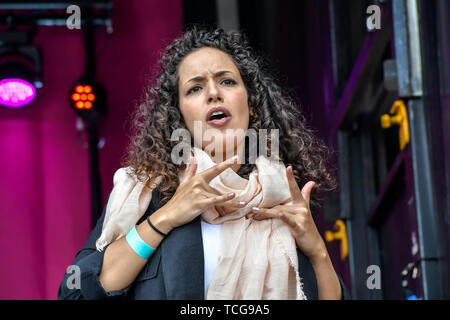 Londres, Royaume-Uni. Le 08 juin, 2019. La communauté Ismaili Ensemble se produit lors de l'Eid festival à Trafalgar Square Londres pour marquer la fin du Ramadan, le 8 juin 2019, Londres, Royaume-Uni. Credit Photo : Alamy/Capital Live News Banque D'Images