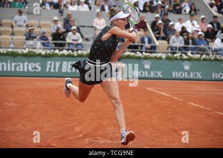 Paris, France. Le 08 juin, 2019. PARIS, SI - 08.06.2019 : ROLAND GARROS 2019 - Marketa Vandrousova (CZE) dans le match final valide pour le tournoi de Roland Garros 2019 s'est tenue à Paris, France. (Photo : André Chaco/Fotoarena) Crédit : Foto Arena LTDA/Alamy Live News Banque D'Images