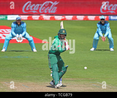 CARDIFF, Pays de Galles. 08 juin 2019 : Tamim Iqbal du Bangladesh batting au cours de l'Angleterre v Le Bangladesh, l'ICC Cricket World Cup Match à Cardiff, Pays de Galles Stadium, Cardiff, Pays de Galles. Credit : Cal Sport Media/Alamy Live News Banque D'Images