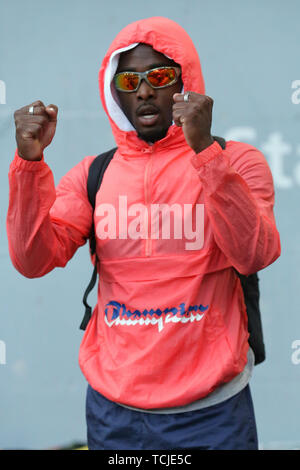 ROME, ITALIE - 06 juin : Omar Craddock de USAcompetes dans le Triple saut hommes au cours de l'événement l'IAAF Diamond League 2019 Golden Gala Pietro Mennea à Rome Banque D'Images