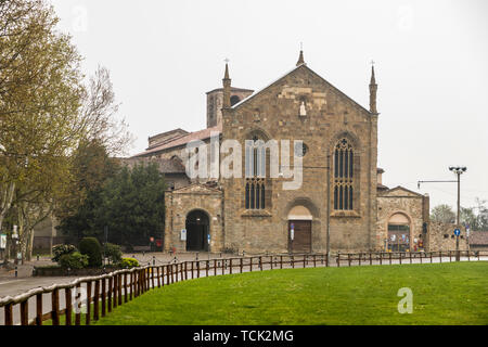 Bergame, Italie. La chiesa di Sant'Agostino, un ancien monastère, maintenant Aula Magna de l'Université de Bergamo Banque D'Images