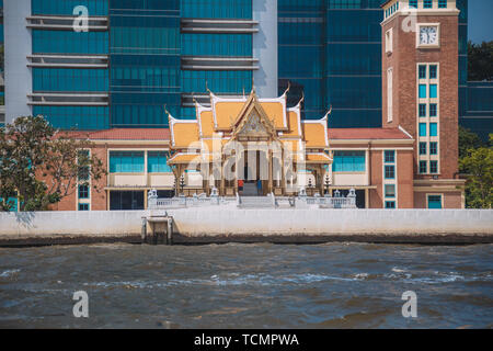 7 FÉVRIER 2016 BANGKOK : la culture, les caractéristiques et la durée de vie de la Thaïlande. La rivière Chao Phraya Banque D'Images