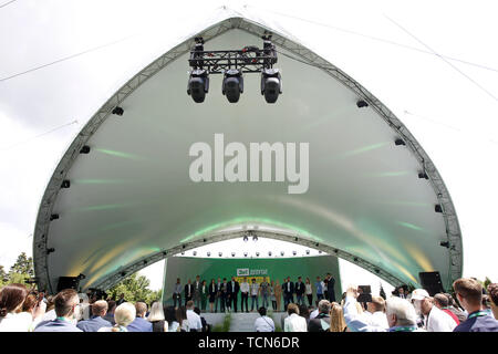 Kiev, Ukraine. 9 juin, 2019. Le but du congrès de parti politique "serviteur du peuple" à Kiev, Ukraine, le 9 juin 2019. Le parti politique "serviteur du peuple" du Président ukrainien Volodymyr Zelenskiy ne prend part au début des élections du Parlement européen, campagne, qui aura lieu le 21 juillet 2019. Crédit : Serg Glovny/ZUMA/Alamy Fil Live News Banque D'Images