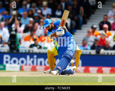 Londres, Royaume-Uni. 09Th Juin, 2019. Londres, Angleterre. 09 juin : Virat Kohli en Inde pendant la Coupe du Monde de Cricket ICC entre l'Inde et l'Australie à l'Oval Stadium le 09 juin 2019 à Londres, en Angleterre. Action Crédit : Foto Sport/Alamy Live News Banque D'Images