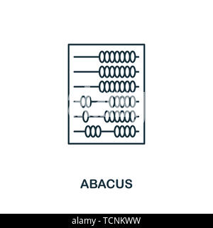 Icône de contour Abacus. Icônes de style ligne mince de la collection d'icônes de finances personnelles. Conception Web, applications, logiciels et impression simple icône abacus Banque D'Images