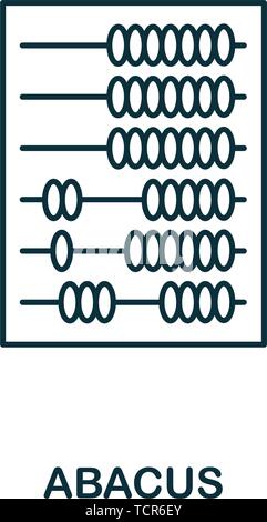 Icône de contour Abacus. Icônes de style ligne mince de la collection d'icônes de finances personnelles. Conception Web, applications, logiciels et impression simple icône abacus Illustration de Vecteur