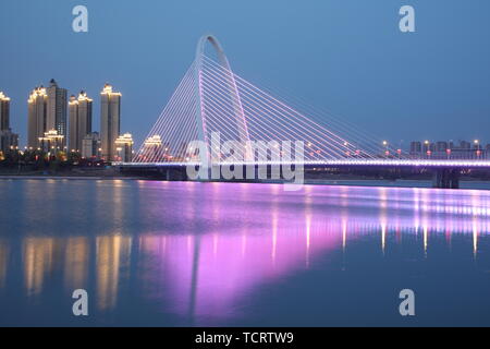 Bahe Pont Rainbow, Xi'an, Shaanxi Banque D'Images