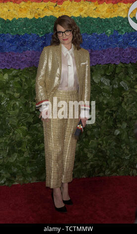 New York, USA. 09Th Juin, 2019. Tina Fey assiste à la 73e Assemblée Annuelle des Tony Awards au Radio City Music Hall le 09 juin 2019, dans la ville de New York. Credit : MediaPunch Inc/Alamy Live News Banque D'Images