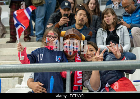 Reims, France. 8 juin, 2019. Les donateurs (Norvège) lors de la Coupe du Monde féminine de la fifa France 2019 match du groupe A entre la Norvège 3-0 Nigeria au stade Auguste Delaune à Reims, France, le 8 juin, 2019. Credit : Maurizio Borsari/AFLO/Alamy Live News Banque D'Images