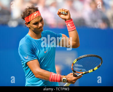 Londres, Royaume-Uni. 16 Juin, 2015. Londres, ANGLETERRE - 16 juin : Rafael Nadal au cours de la deuxième journée de l'Aegon Championships à Queen's Club le 16 juin 2015 à Londres, en Angleterre. People : Rafael Nadal : Tempête Crédit Media Group/Alamy Live News Banque D'Images