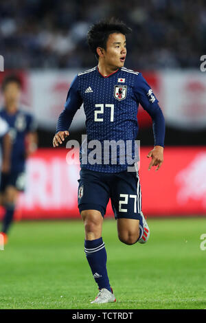 Miyagi, au Japon. 9 juin, 2019. Takefusa Kubo (JPN) Football/soccer : Kirin Challenge Cup match amical entre le Japon 2-0 El Salvador à Hitomebore Stadium de Miyagi, Japon . Credit : Kenichi Arai/AFLO/Alamy Live News Banque D'Images