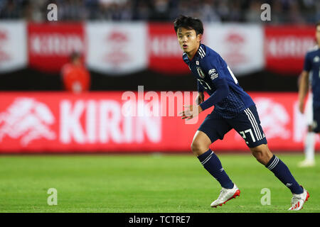 Miyagi, au Japon. 9 juin, 2019. Takefusa Kubo (JPN) Football/soccer : Kirin Challenge Cup match amical entre le Japon 2-0 El Salvador à Hitomebore Stadium de Miyagi, Japon . Credit : Kenichi Arai/AFLO/Alamy Live News Banque D'Images