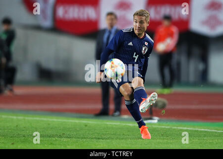 Miyagi, au Japon. 9 juin, 2019. Ryosuke Yamanaka (JPN) Football/soccer : Kirin Challenge Cup match amical entre le Japon 2-0 El Salvador à Hitomebore Stadium de Miyagi, Japon . Credit : Kenichi Arai/AFLO/Alamy Live News Banque D'Images