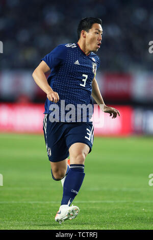 Miyagi, au Japon. 9 juin, 2019. Gen Shoji (JPN) Football/soccer : Kirin Challenge Cup match amical entre le Japon 2-0 El Salvador à Hitomebore Stadium de Miyagi, Japon . Credit : Kenichi Arai/AFLO/Alamy Live News Banque D'Images