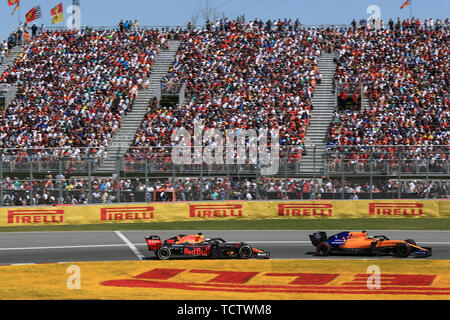 9 juin 2019, Circuit Gilles Villeneuve, Montréal, Québec, Canada ; Formule 1 Grand Prix du Canada, la journée de la course ; McLaren, Lando Norris Banque D'Images