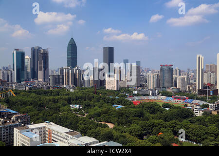 Paysage de l'architecture urbaine de Wuhan, Hankou Banque D'Images