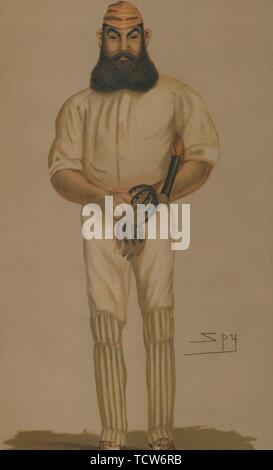 'Cricket', 1877. Organisateur : Sir Leslie Matthew Ward. Banque D'Images